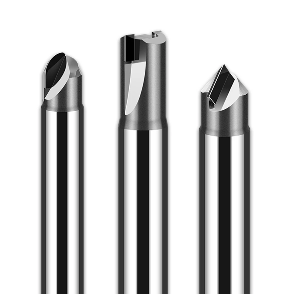 PCD Diamond Milling Cutter Carbon Fiber Fiberglass Bakelite Machining Tool Material CNC Carbide Engraving Bits 6mm End Mill images - 6