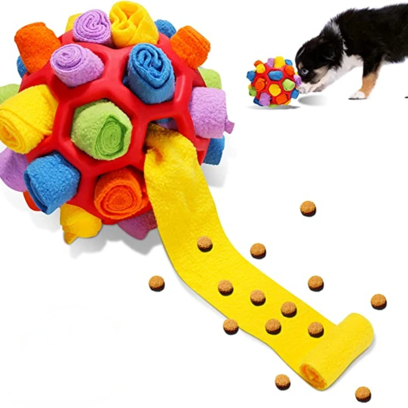 

Интерактивные игрушки-головоломки для собак, стимулирующие естественное формование, навыки, портативная игрушка для домашних питомцев, уютный мяч, медленная кормушка, обучающая игрушка