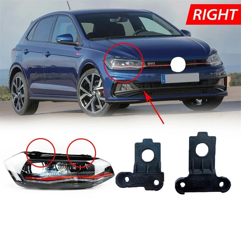 

For VW POLO 2016-ONWARDS Car Headlamp Headlight Bracket Repair Screw Kit Left & Right 2G0998225 2G0998226