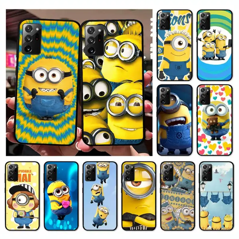

Cartoon L-Lovely M-Minions Phone Case For Samsung Galaxy Note 10Pro Note20ultra note20 note10lite M30S Coque
