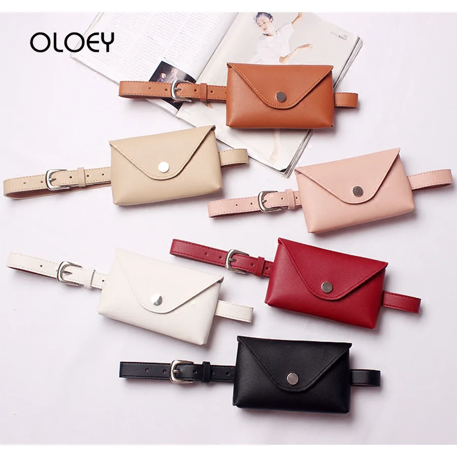 

2019 Fanny Pack Women Belt Bag Leather Waist Bag Fashion Women's Pure Soild Color PU Messenger Shoulder Chest Handbag sac banana