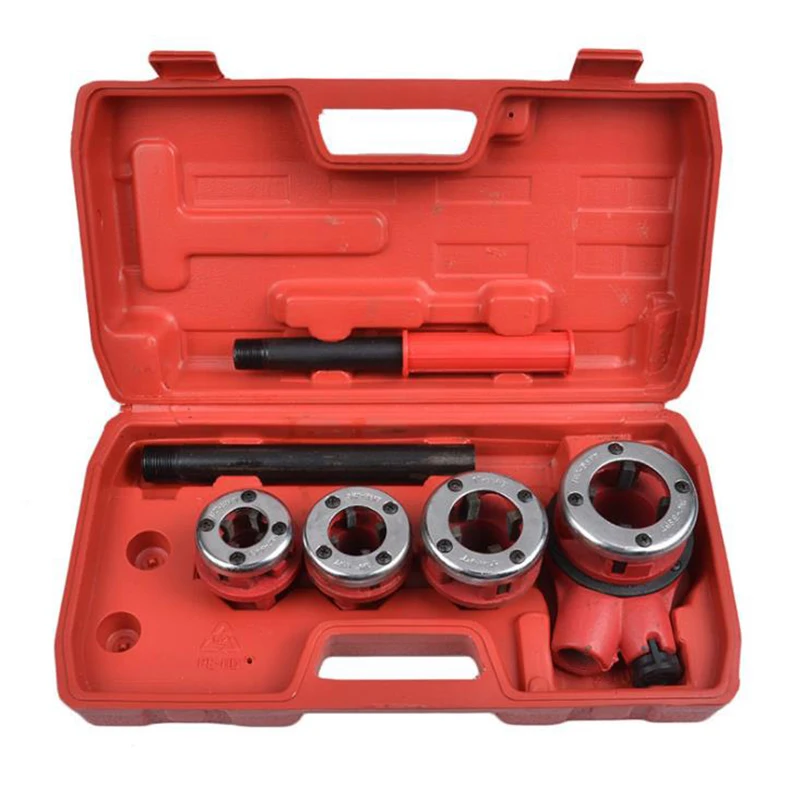 Manual Threading machine water pipe Hinge Twisted plate Dies Threading Kit