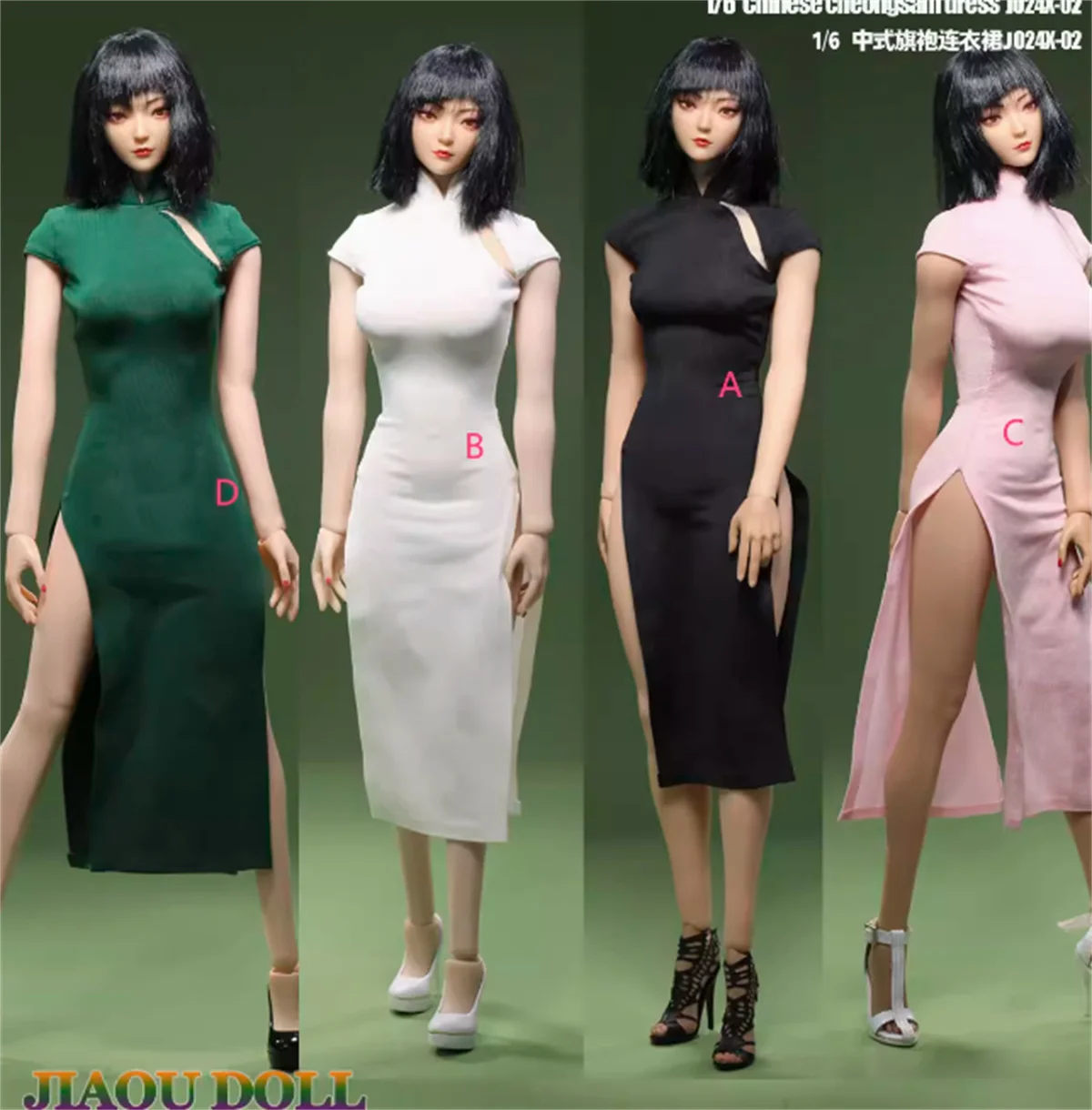 Китайское платье Чонсам в старинном стиле модель аксессуара масштабе 1:6 для