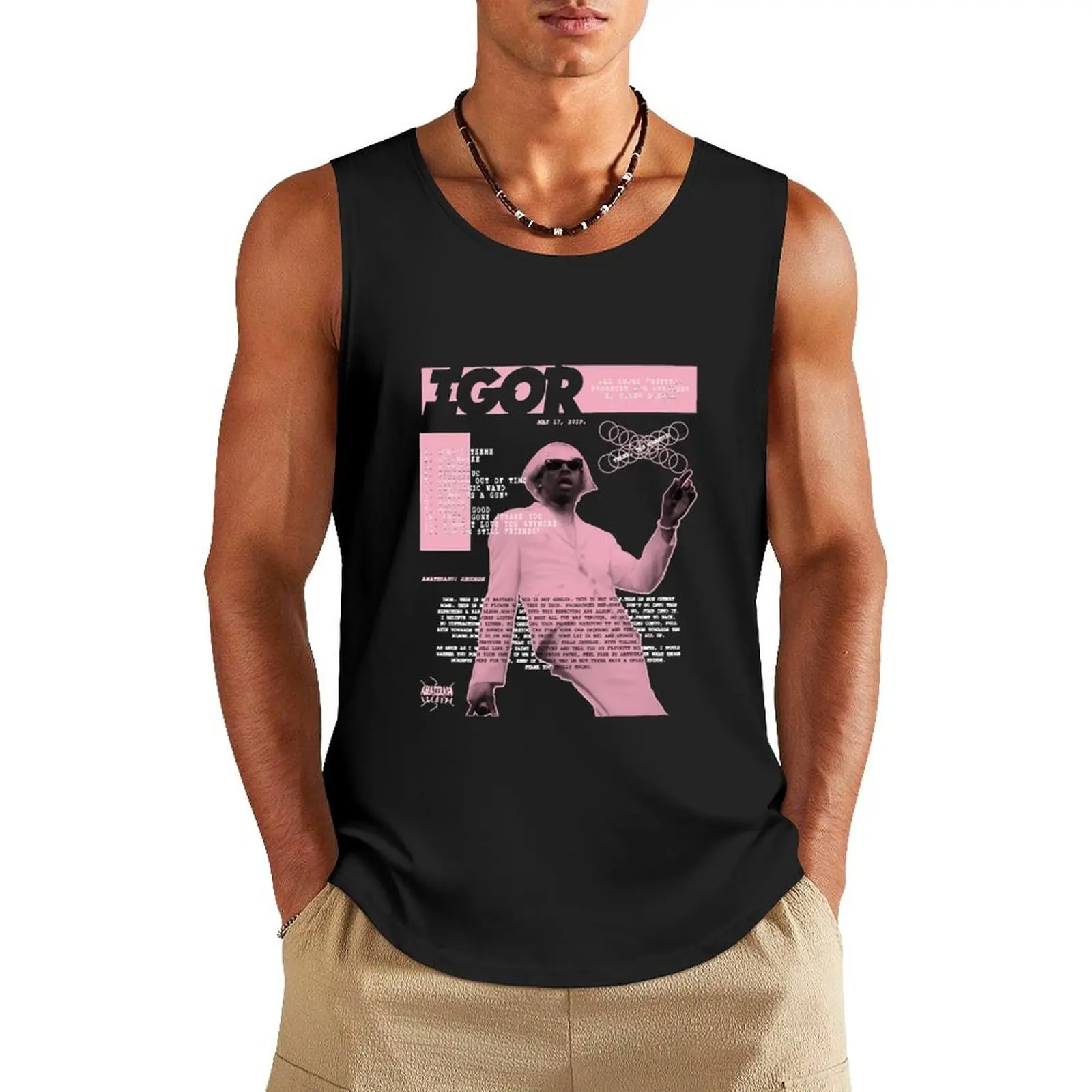 Tyler Igor Tank Top спортивная одежда мужская футболка для фитнеса тренажерный зал