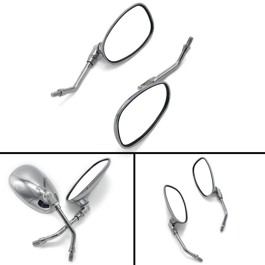 Фото Боковое зеркало заднего вида для мотоцикла Yamaha SR125 SR185 SR250 SR400 SR500 SRV250 SRX250 SRX400 SRX600 всех лет №2