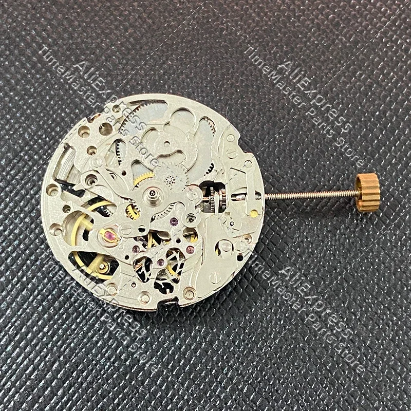 Новый китайский механизм 8N24 трехконтактный полый автоматический механический