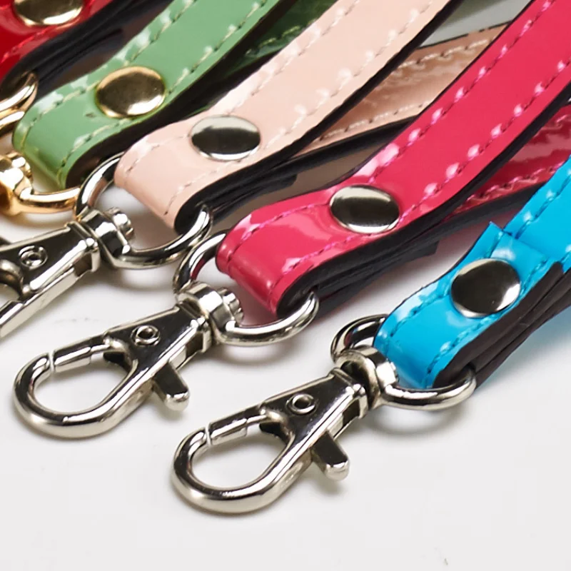 Leather Wrist band Short Lanyard Strap For Mobile Phone Case Wallet Bag Universal Handbag Clip Snap Sling Tether Cord