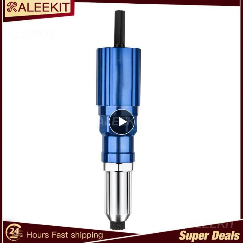 

Upgrade Electric Rivet Gun 2.4mm-4.8mm Rivet Nut Gun Drill Adapter Cordless Riveting Tool Insert Nut Pull Rivet Tool Set