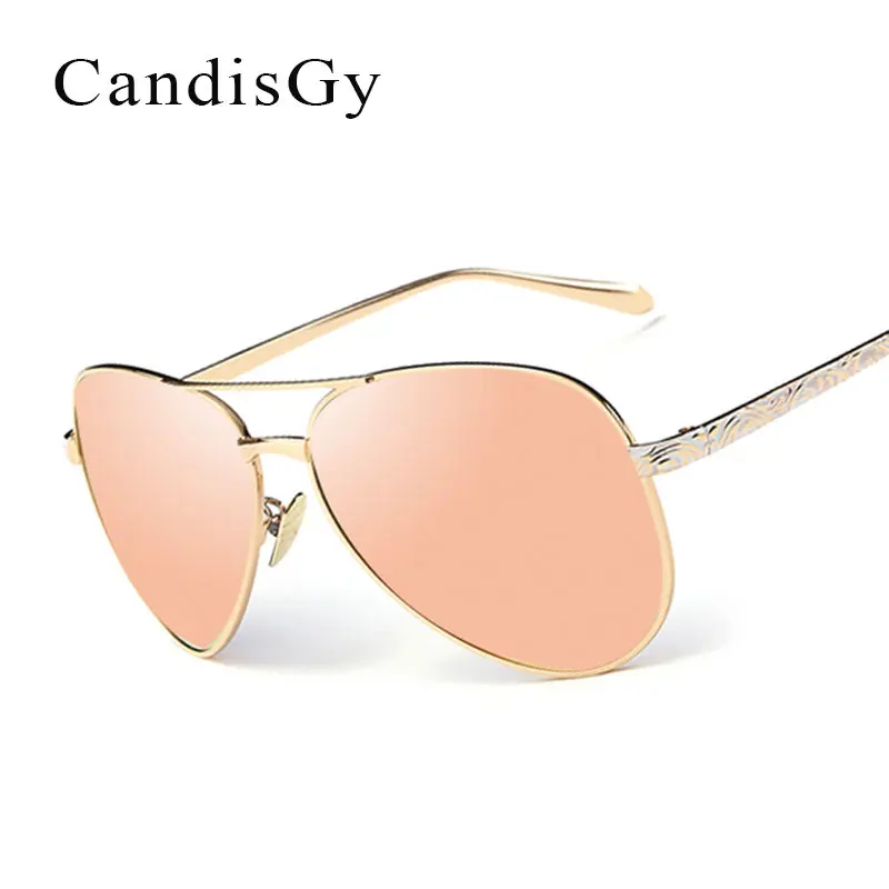 

Очки солнцезащитные женские зеркальные в металлической оправе с защитой UV400