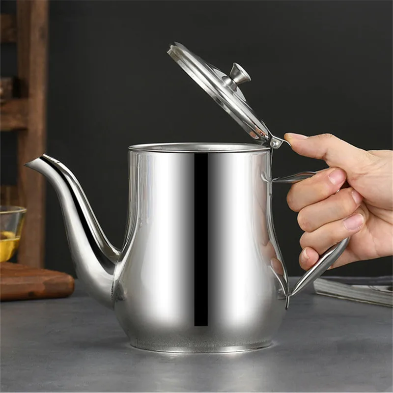 

Household Stainless Steel Oil Filter Pot Can with Fine Mesh Strainer Grease Storage Tank Dispenser Container Kitchen Accessories