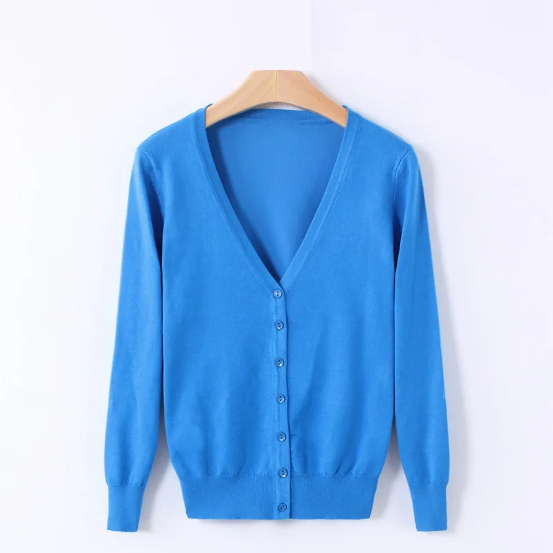 

Sweater women's 2020 autumn new V-neck cardigan sweater black