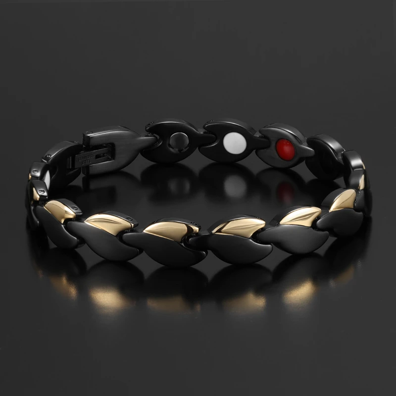 

Women Bracelet 4 IN 1 Health Energy Bangle Arthritis Twisted Magnetic Exquisite Bracelet Female Gift Power Therapy Magnets