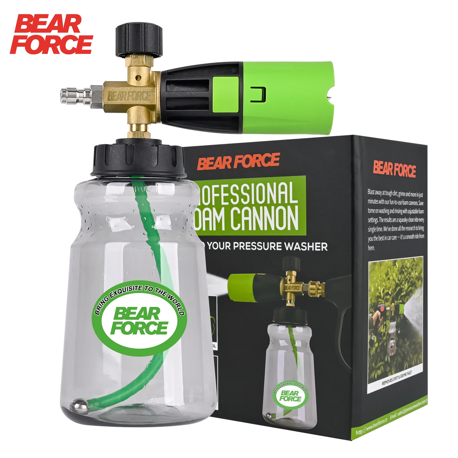 

Пеногенератор BEAR FORCE Foam Cannon Pro: Инновационный Распылитель Густой Пены Для Моек Высокого Давления С Технологией Быст...