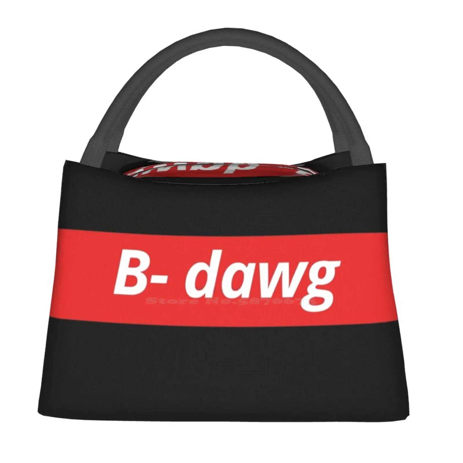 

Термоизолированная сумка-холодильник B-Dawg, подарок на заказ, супер плохой, низкий уровень жизни, красный логотип нравственного человека