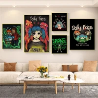 sally face art poster wall art retro posters for home vintage decorative painting