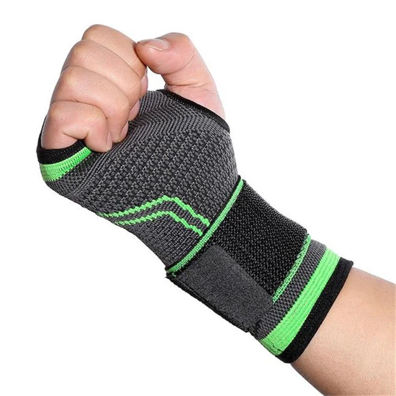 

1 PC Wrist Band Support Weight Adjustable Wrist Bandage Brace Elastic Sports Wristband Compression Wraps Tendonitis Pain Relief