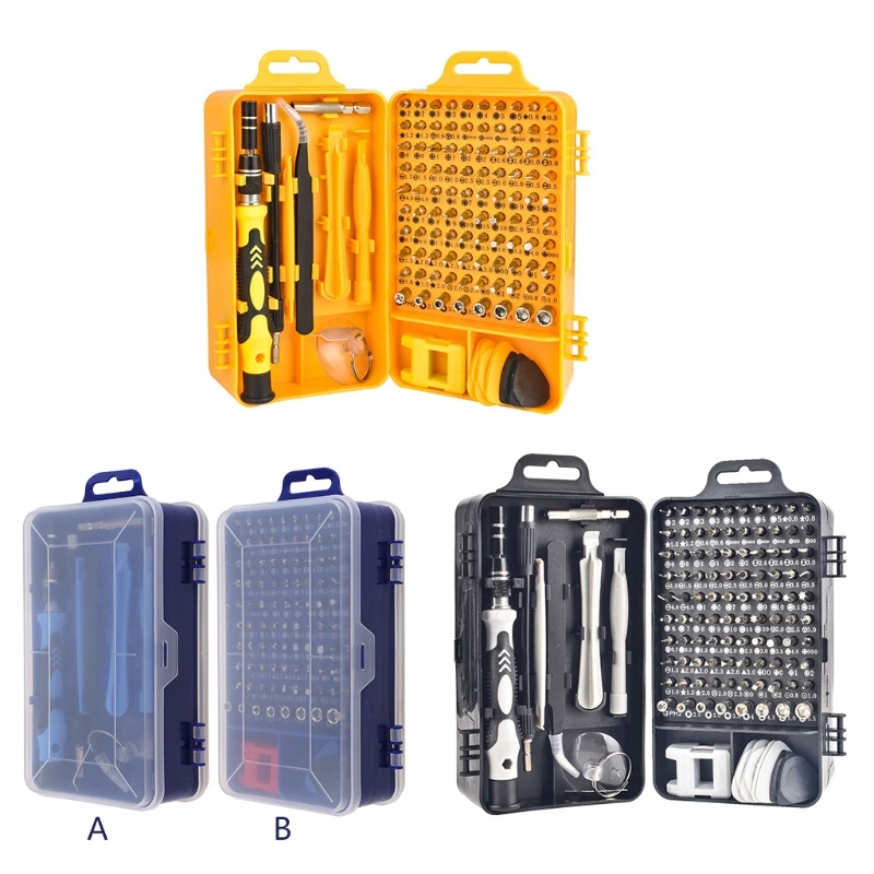 

Набор инструментов для ремонта телефонов и ПК, 115 в 1