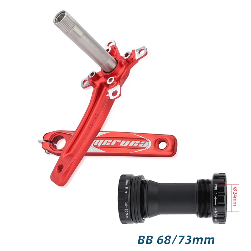 

104BCD 170mm MTB Crankset With Bottom Bracket Bicycle Crankset 32T 34T 36T 38T Narrow Wide Chainwheel Bike Crank Accessories