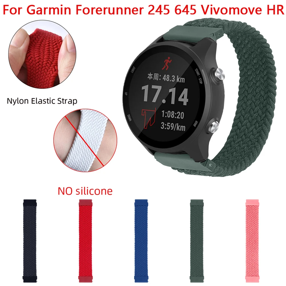 

Ремешок нейлоновый для смарт-часов Garmin Vivomove HR Vivoactive3 3T Forerunner 245 645