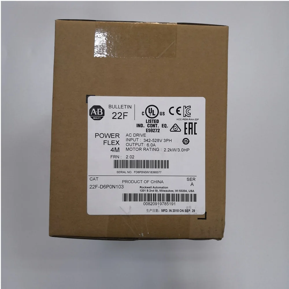 

22F-D6PON103 инвертор AB Allen Bradley