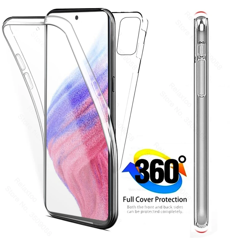 

Всесторонний защитный чехол 360 ° для Samsung GalaxyA53, чехол для Galaxy A53 5G A 53 2022 SM-A536B/DS 6,52 дюйма, двухсторонний противоударный чехол