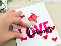 love letter and heart 1pcs metal cutting dies 2022 new stencils die cut diy scrapbooking album paper card embossing