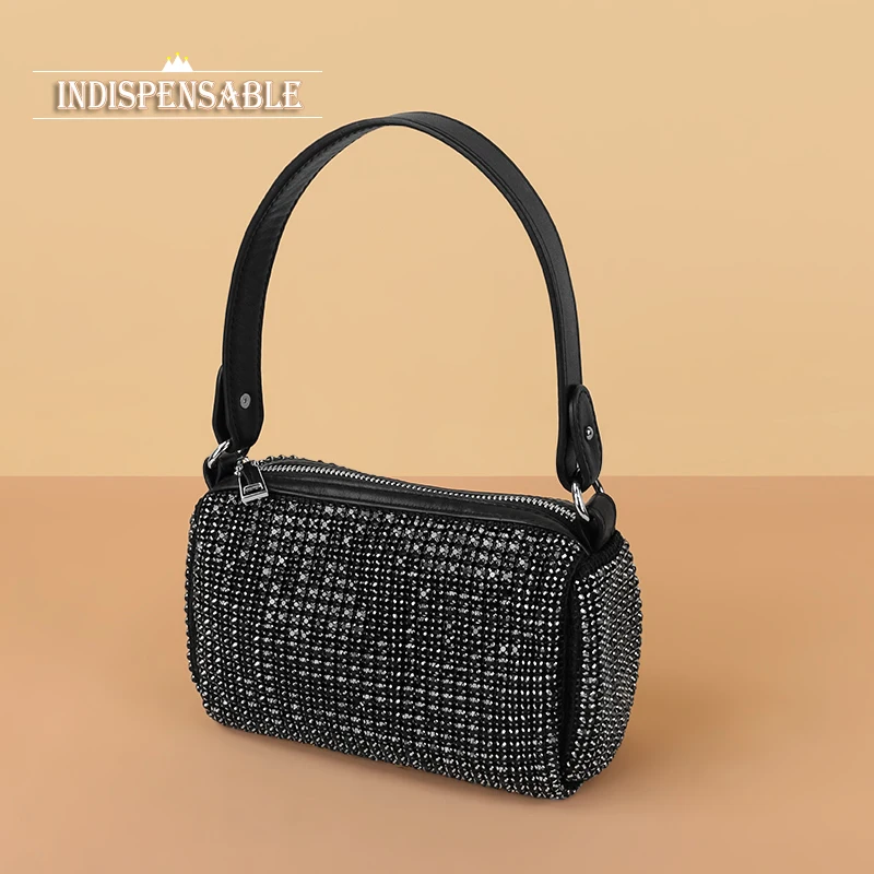 

2022 New Fashion Full Rhinestone Diamond Hand-held Underarm Bag Shoulder Messenger Bag Purses and Handbags Luxury Designer Cc Gg