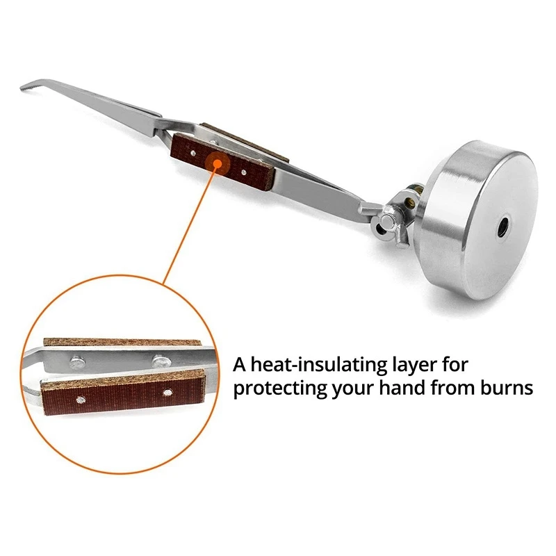 

Third Hand Tweezers, Cross Locking Jewelry Welding/Soldering Tweezers With Base 360°Rotation, Jewelry Making Repair Kit