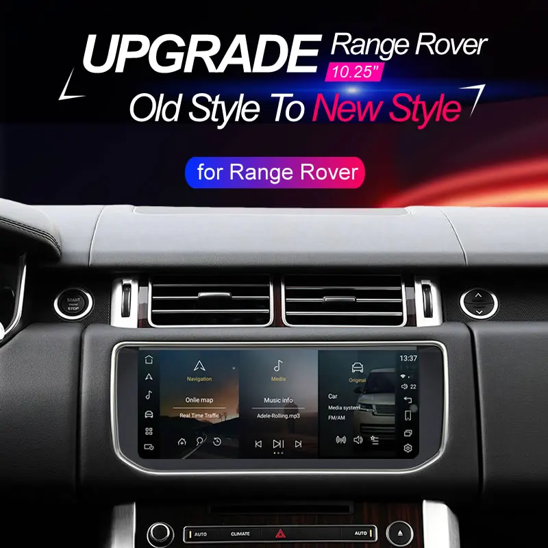 Автомагнитола Merryway для Range Rover Vogue L405 / Sport L494 2013-2017 экран 10 25 дюйма GPS-навигация DVD