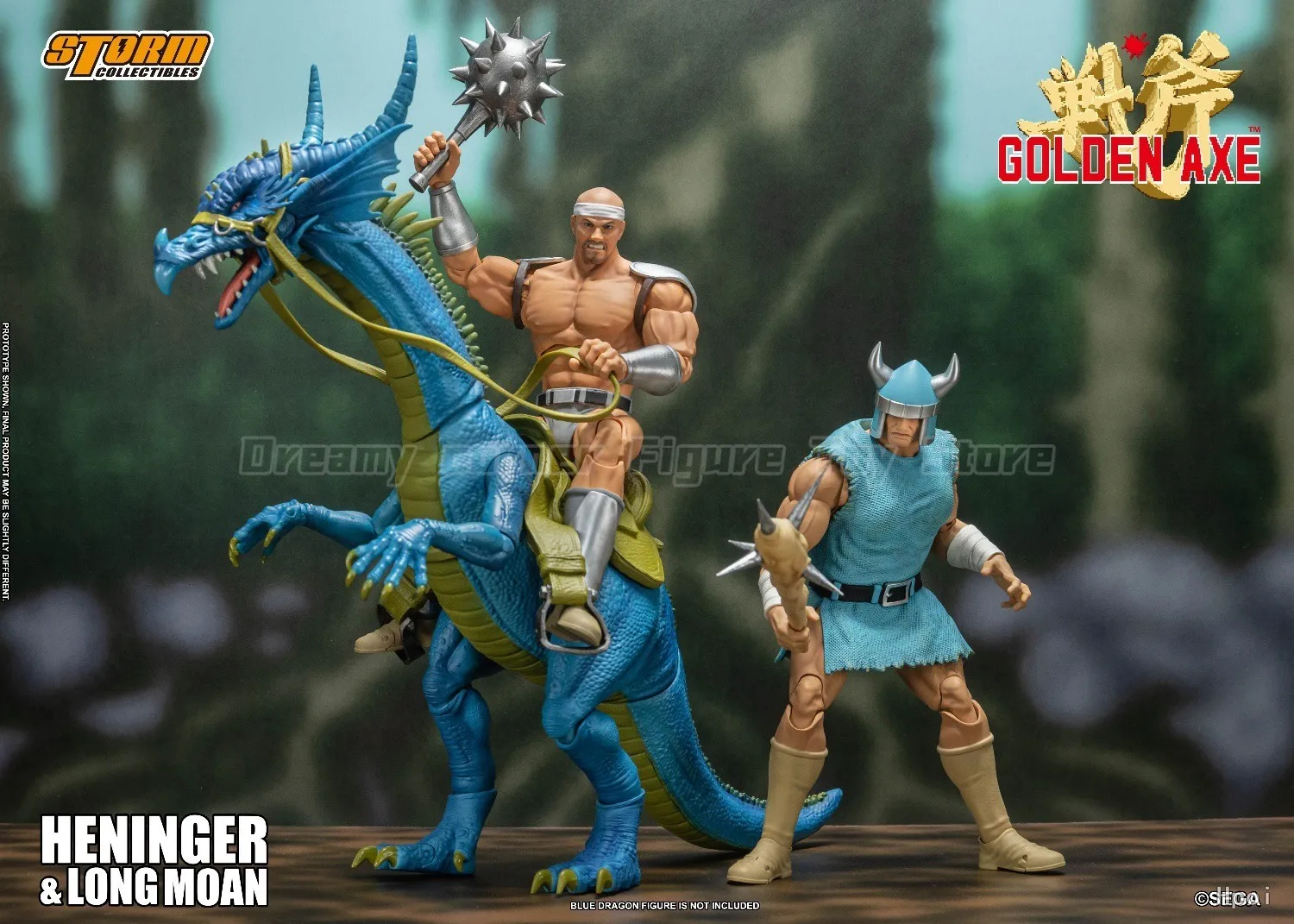 Фото 【В наличии】Оригинальные коллекционные предметы Storm Golden Axe HENINGER & LONG MOAN 2 ПАКЕТ 1/12 Фигурки Модели Игрушки Украшения №1