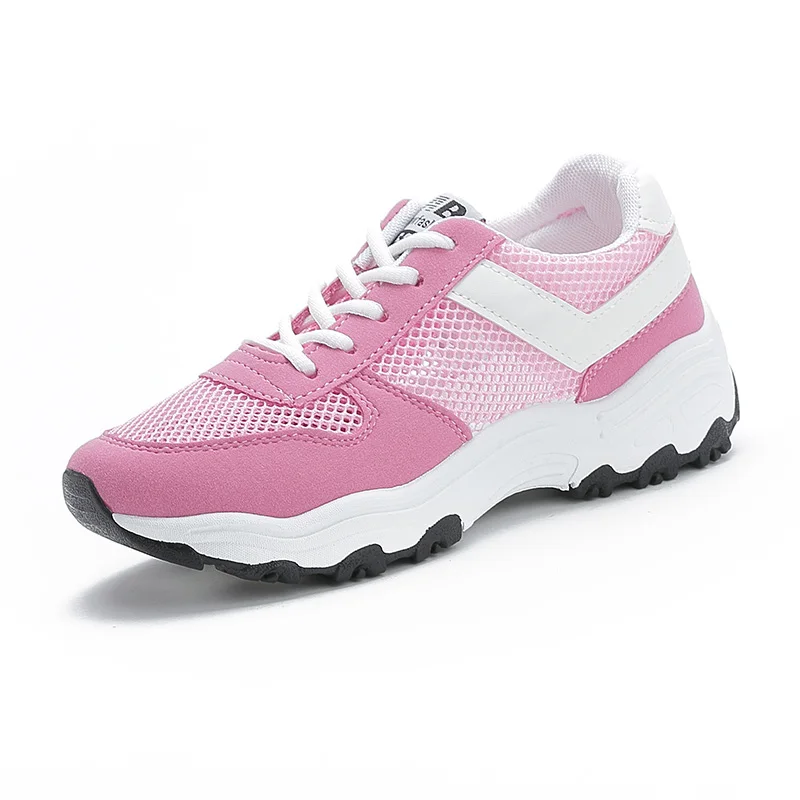 

Female Tennis Shoes High Quality Brand Mesh Massage Breathable Anti-slippery Spring2022 White New Luxury Fashion Women Sneakers