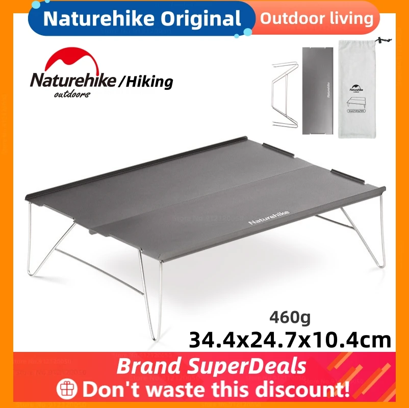 Naturehike Outdoor Table Складной портативный алюминиевый сплав 6061 Сверхлегкий Nature Hike