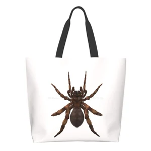 Spider Logo 3D Reusable Household Tote Bags Storage Bags Logo Spider Comics Miles Morales Into The Spider Verse Peter Parker