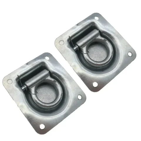 1/2/4 шт. крепление D-образное кольцо Оцинкованная железная Встраиваемая пластина напольная веревочная затягивающая прокладка затягивающий якорь для прицепа грузовика RV ATV