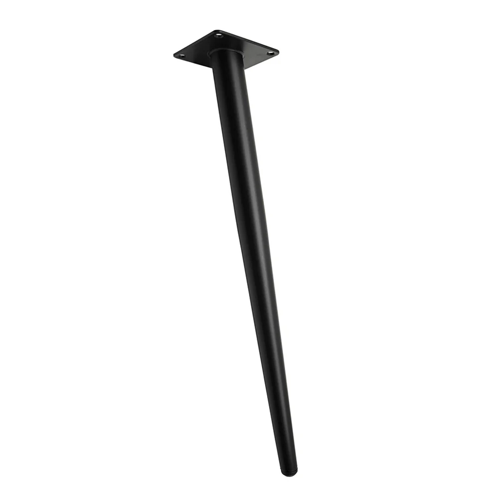 

Furniture Cabinet Legs Round Tapered Table Replacement Tea Black Metal Support Feet Couch