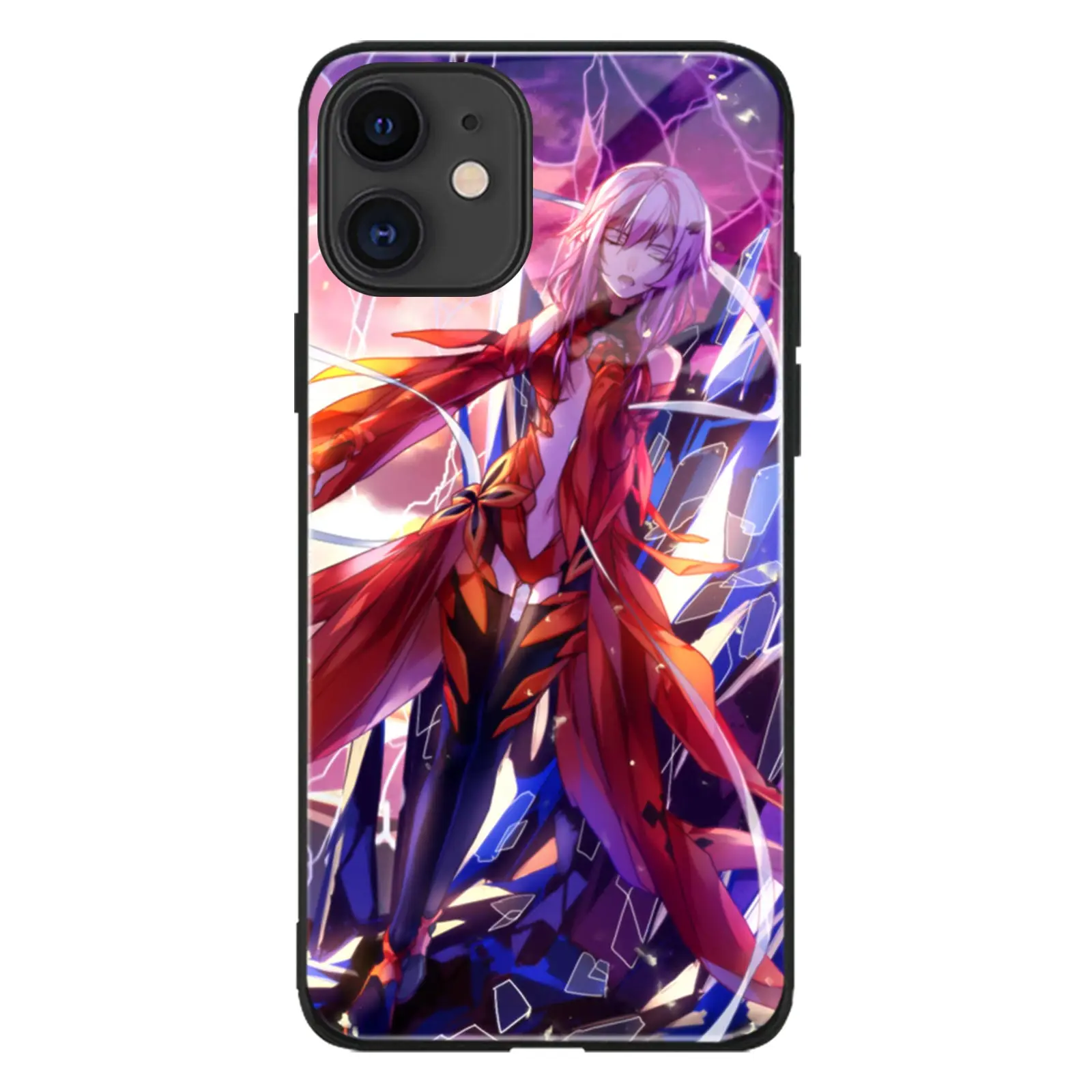 Guilty Crown Shu and Inori аниме закаленное стекло чехол для телефона iPhone SE 6s 7 8 Plus X XR XS 11 12 13