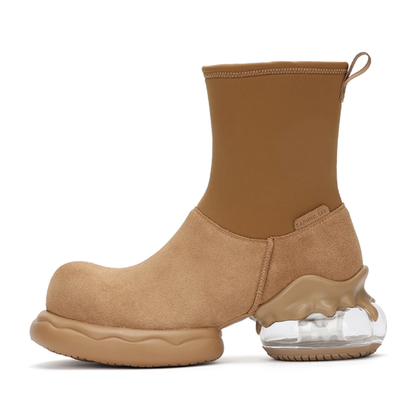 Дизайнерские ботинки Челси серии Bubble Gum женские осенне-зимние уличные эластичные