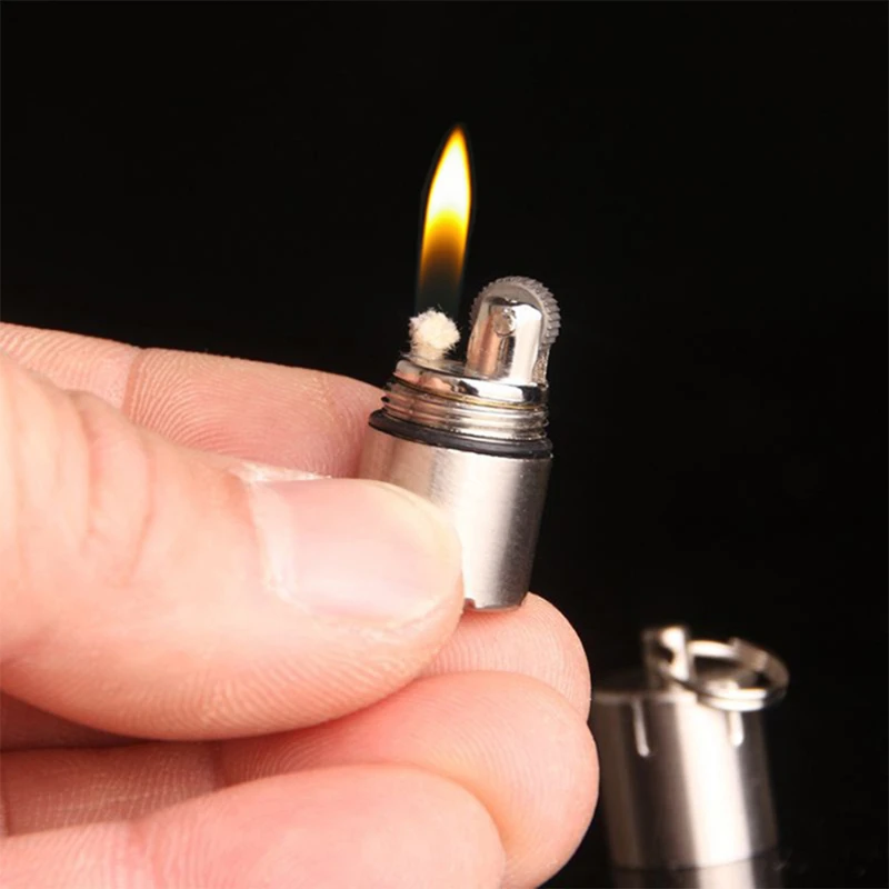 Retro Portable Keychain Windproof Lighter Small Smoking And 