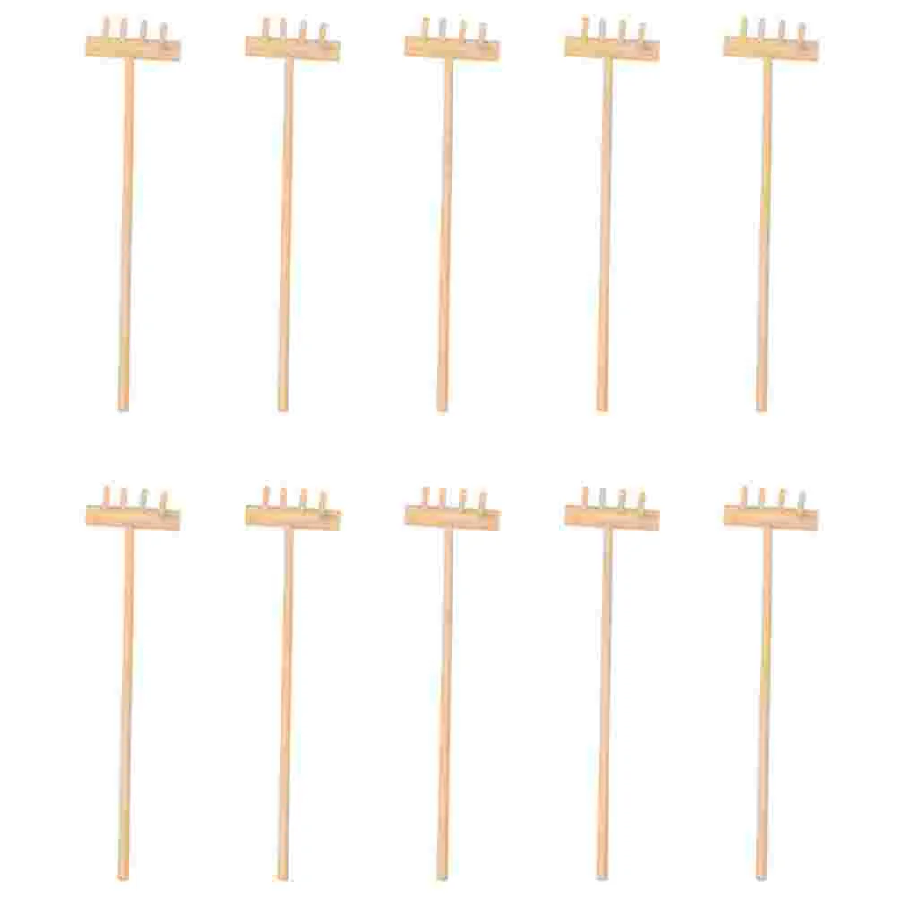 

10 шт., мини-грабли для украшения рабочего стола