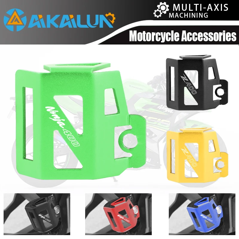 

For KAWASAKI Ninja 400 Ninja400 Z400 z400 Z 400 Rear Brake Fuel Tank Fluid Reservoir Cover Guard Motorcycle Accessories Ninja