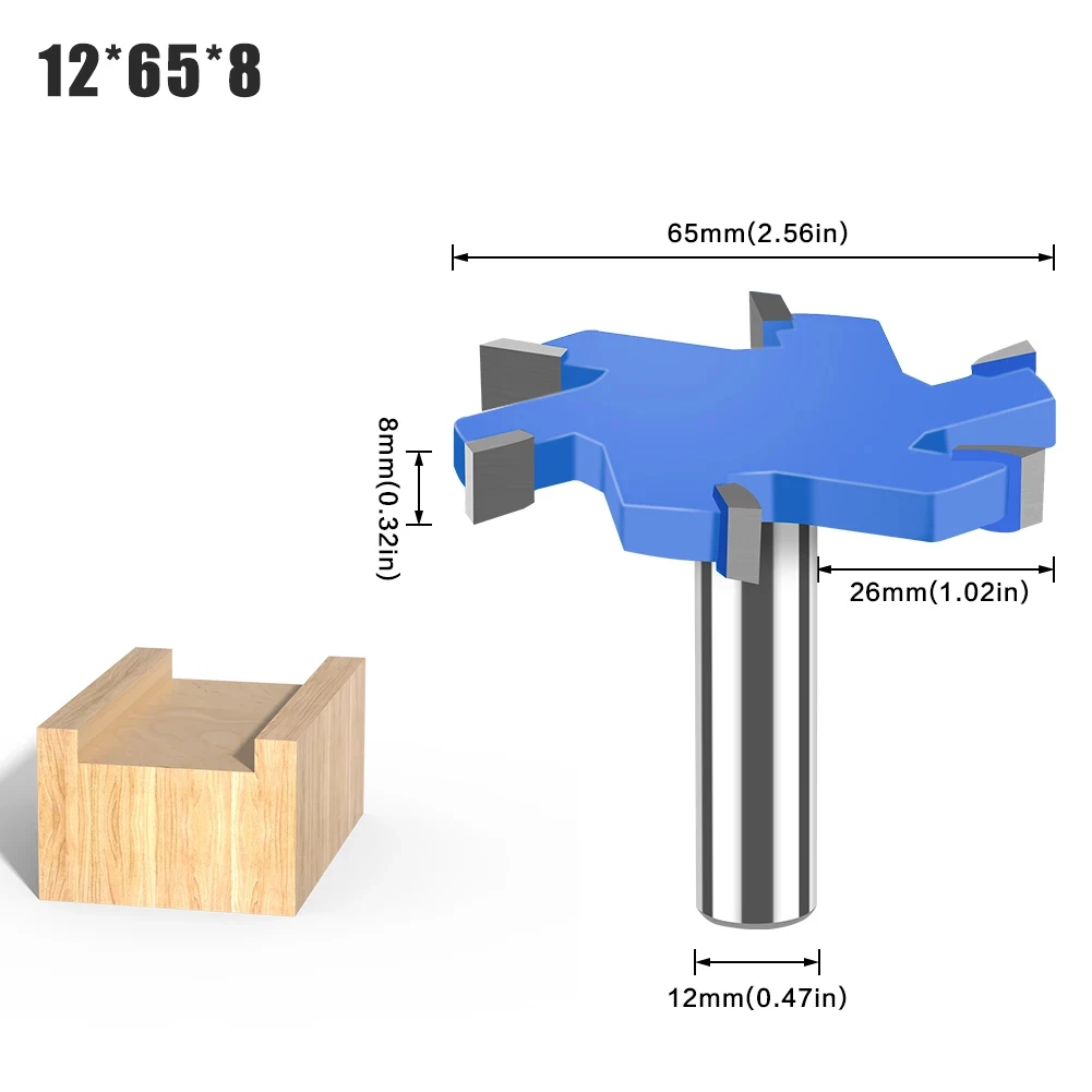 

Фреза T-образная из карбида вольфрама JGZUI 12 мм