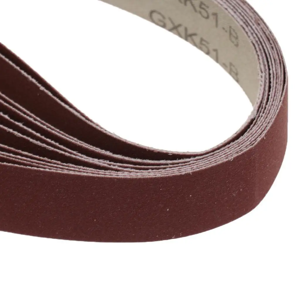 

20pcs 1" *30" 400 Grit + 600 Grit Aluminum Oxide Sanding Belts Red