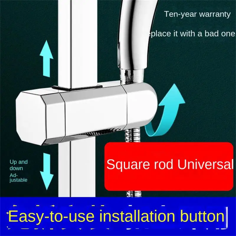 

Universal ABS Material Handheld Shower Sleeve Shower Rack Without Disassembly Shower Lifting Rod Bathroom Adjustable