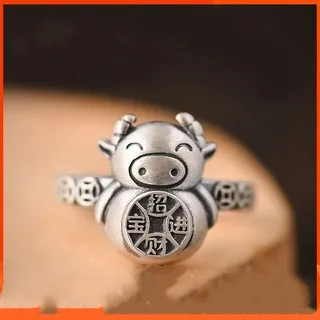 Кольцо женское из серебра 925 пробы, со знаками Зодиака