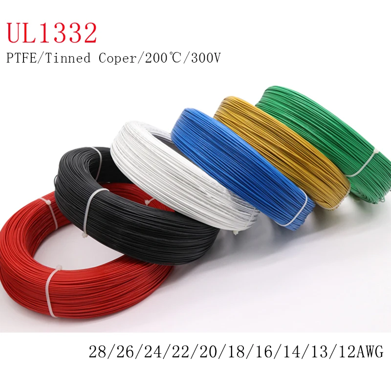 5/10 м UL1332 PTFE провод FEP пластиковый изолированный высокотемпературный электронный