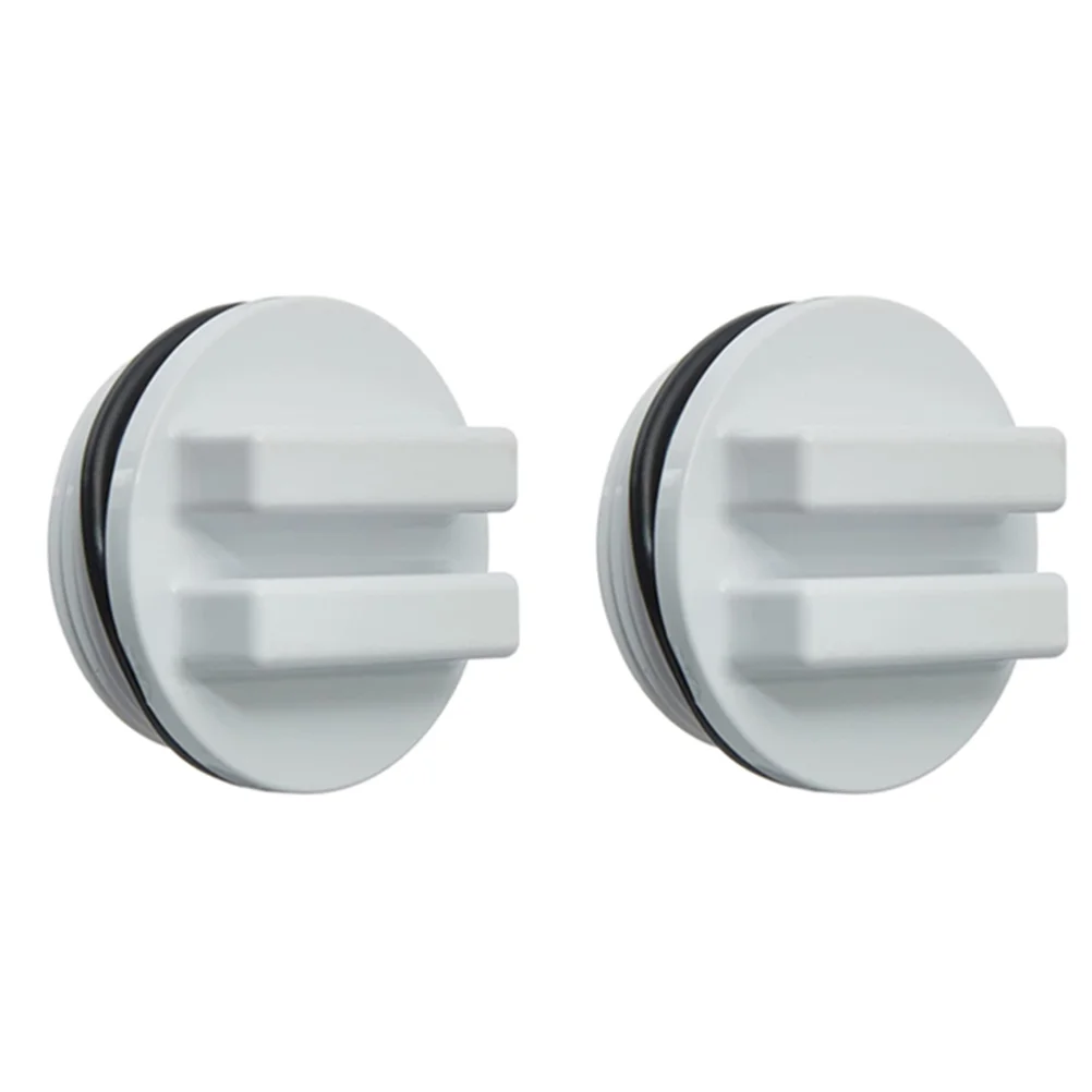 

2 PCS Spa Accessories O-ring Drain Plug Pool Return Line Winter Expansion Wing Winterizing White