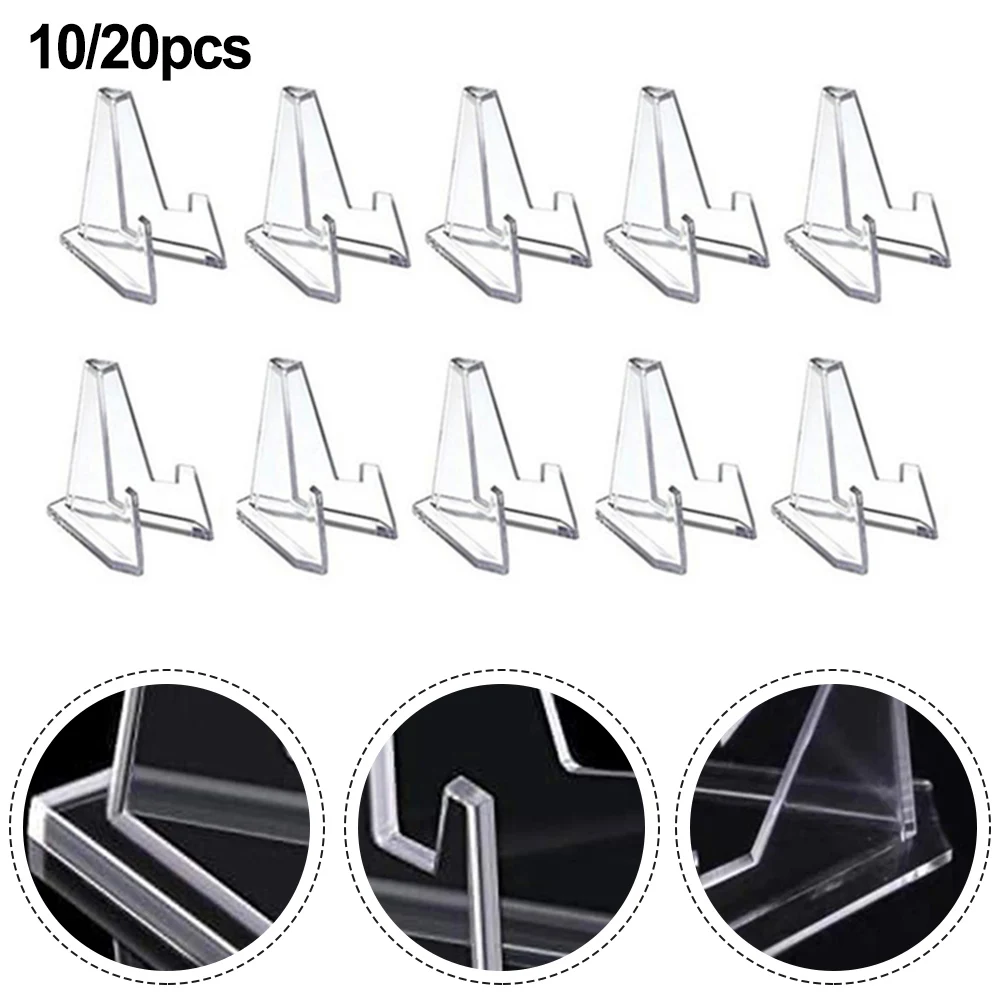 

Organizers Kitchen Baskets Storage Bins 10/20pcs Large Size Clear Trading Card Stands Most Durable Display Coins Cards Holder