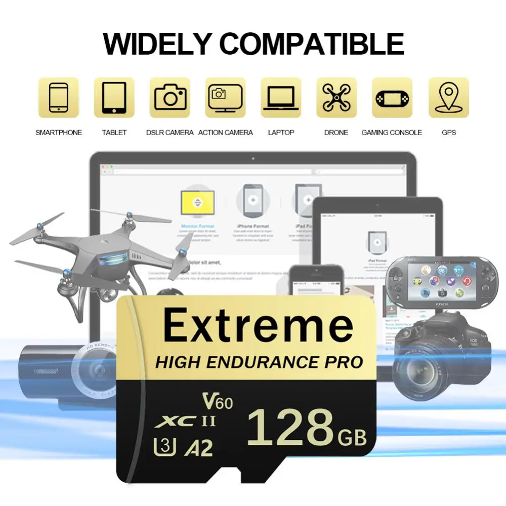 2 ТБ Micro TF SD-карта A2 U3 карта памяти 128 ГБ 256 высокоскоростная 512 1 UHS-I для Nintendo Switch Ps4 Ps5