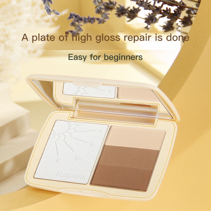 

FUNPARK 3D Bronzer Highlighter Nose shadow shadow hairlinePressed powder Naakt make-up Markeerstift Bronzer cosmetic Maquiagem