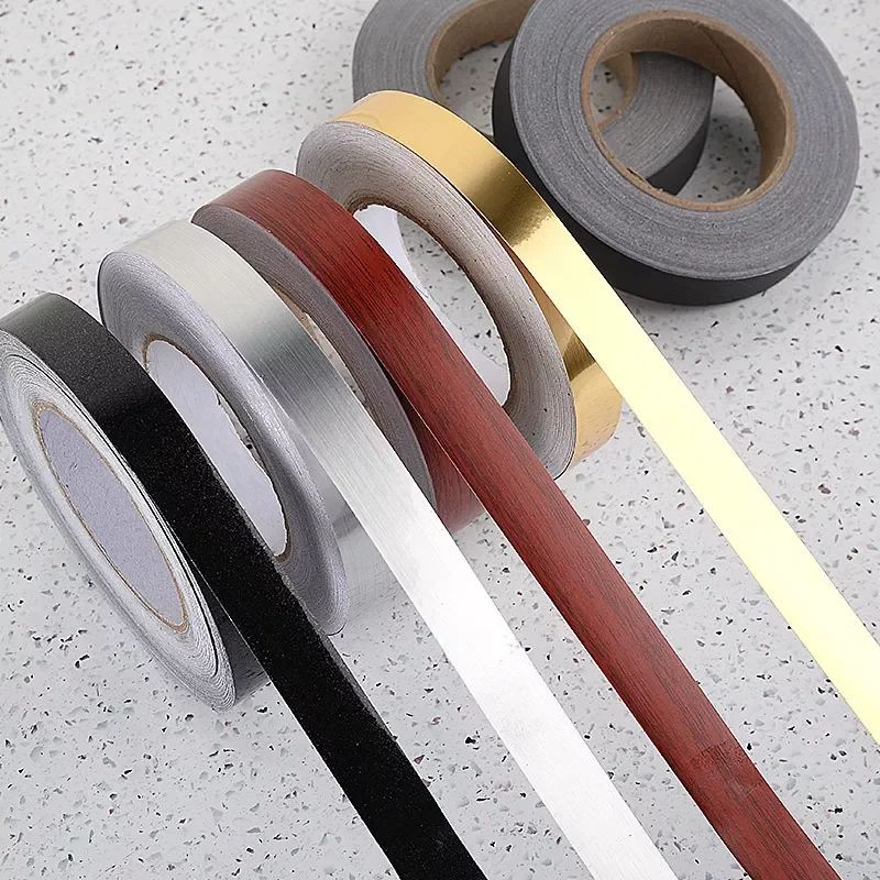 

50m Tile Tape Self-Adhesive Floor Wall Seam Sealant Waterproof Wall Sealing Tape Adhesive Floor Tile Strip Seam Golden Silver...
